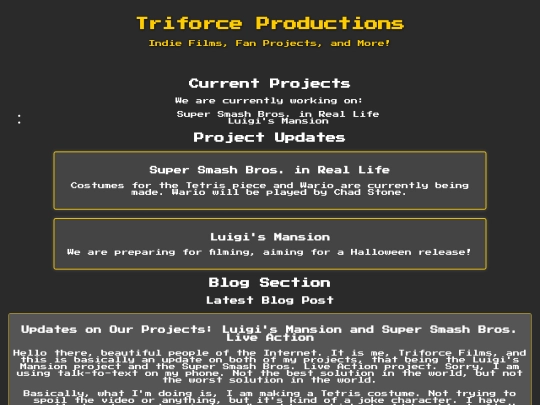 blog screenshot