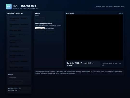 RSAGAMES screenshot