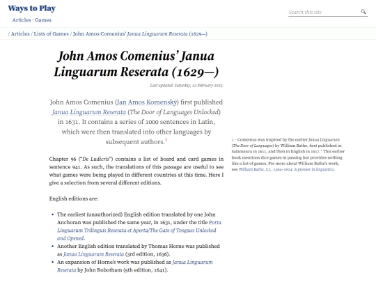 articles/lists/commenius screenshot
