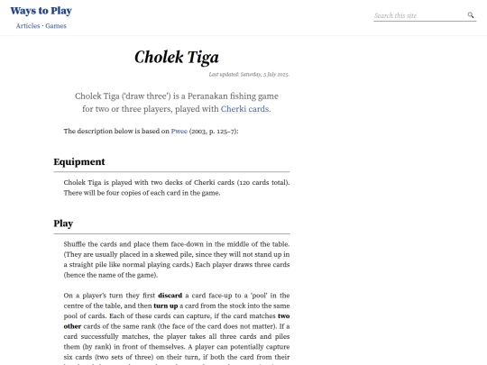games/cholek-tiga screenshot