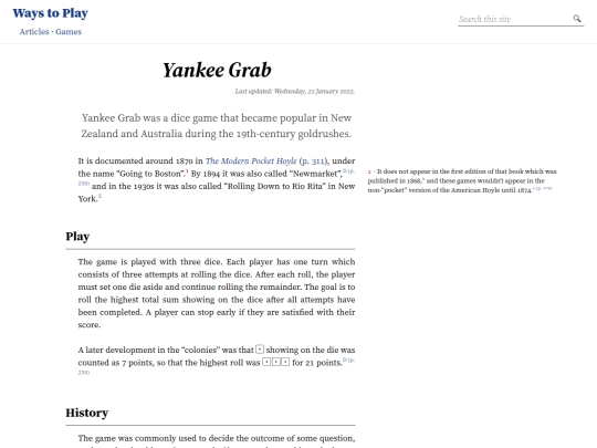 games/yankee-grab screenshot