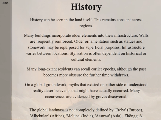 History screenshot