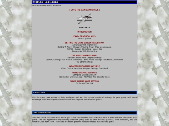 display screenshot