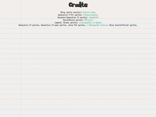 credit screenshot