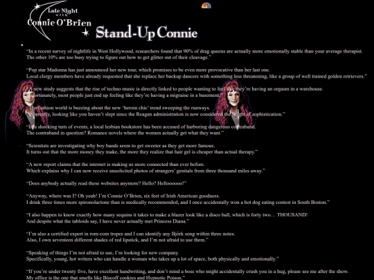connie/standupconnie screenshot