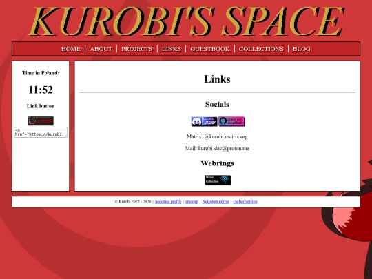 links screenshot