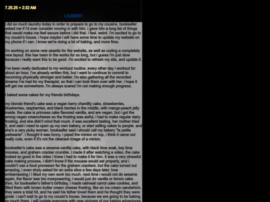 diarypagesjul25 screenshot