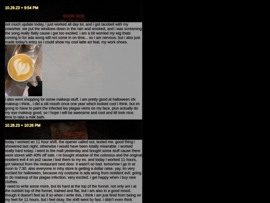 diarypagesoct23 screenshot