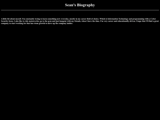 bio screenshot