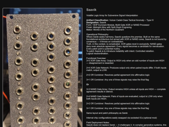 modules/saavik screenshot