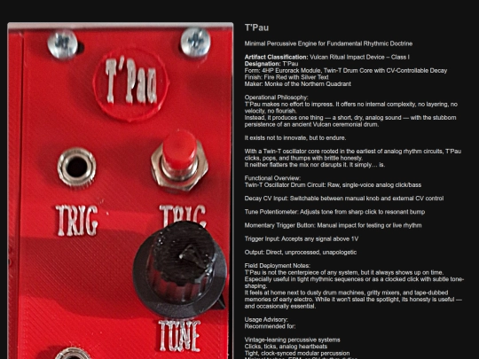 modules/tpau screenshot