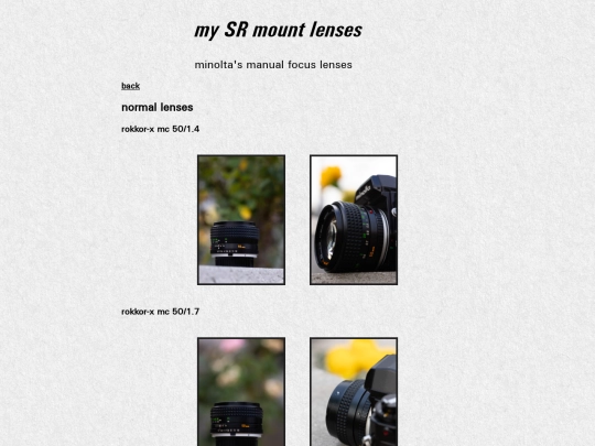 photography/srlenses screenshot