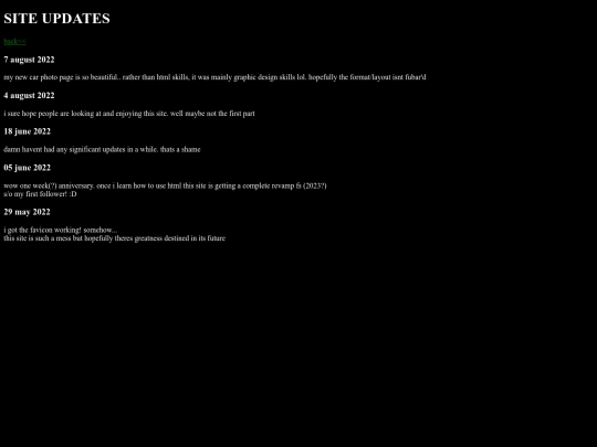 updates screenshot