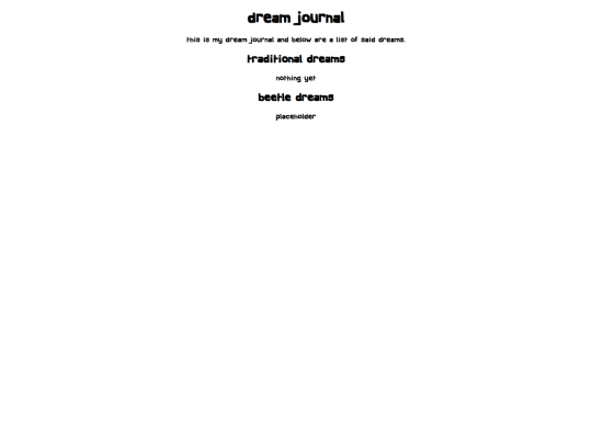 dreamjournal screenshot