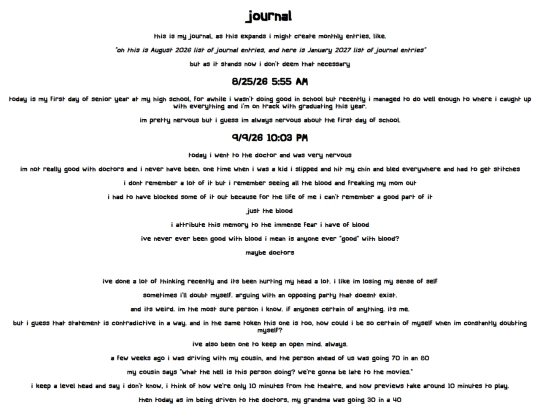 journal screenshot