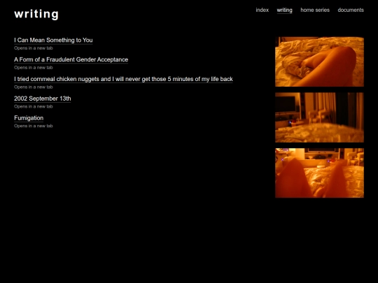 writing screenshot