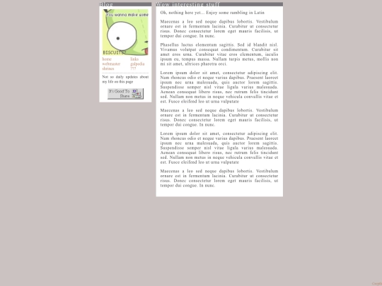 blog screenshot
