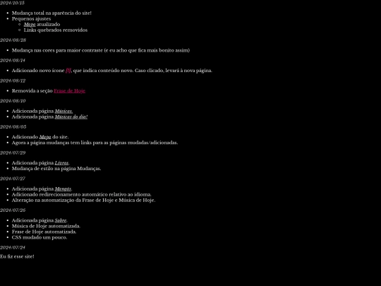 pt-br/mudancas screenshot