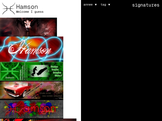 tag/signatures screenshot