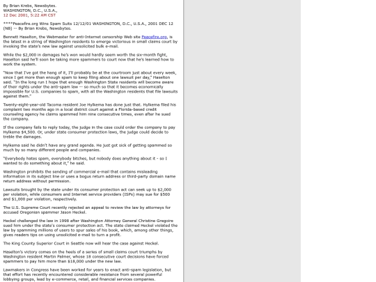 spam screenshot