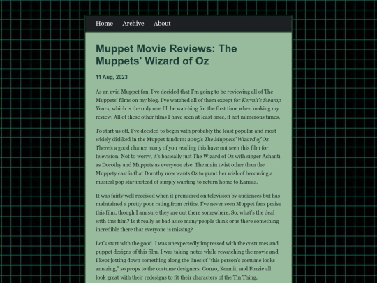 blog/posts/2023-08-11-Muppet-Movie-Reviews:-The-Muppets'-Wizard-of-Oz screenshot