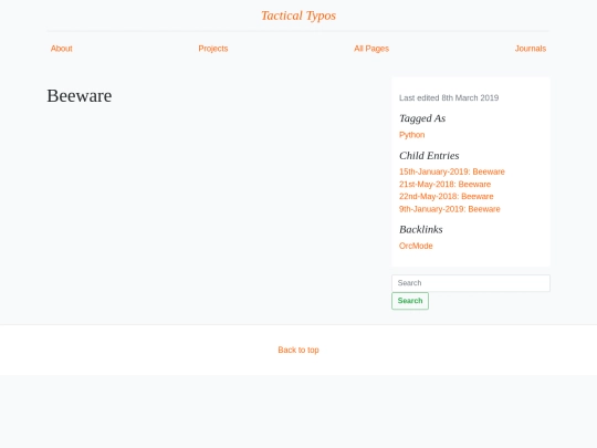Beeware screenshot