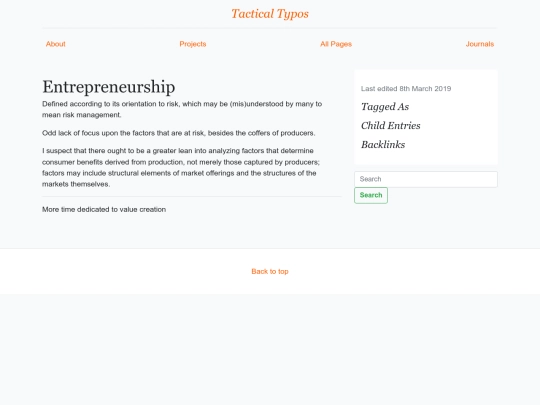 Entrepreneurship screenshot