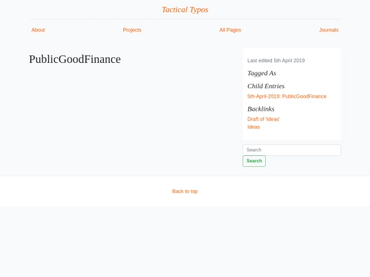 PublicGoodFinance screenshot