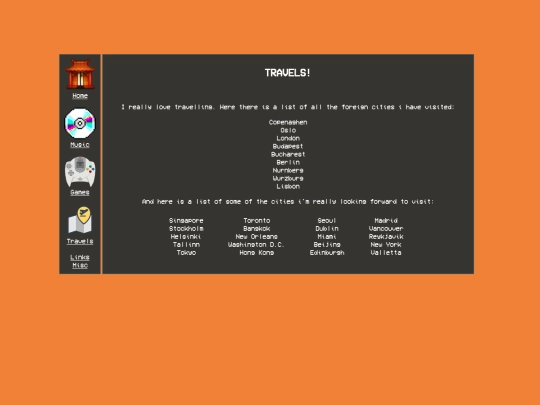 travels screenshot
