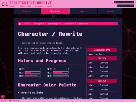 template screenshot
