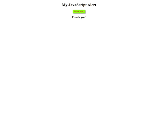 JavaScript/alert screenshot