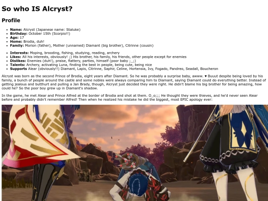 AlcrystProfile screenshot
