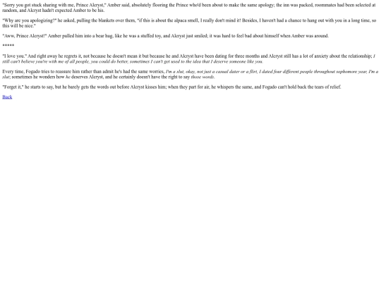 Fan Fics/Drabbles screenshot