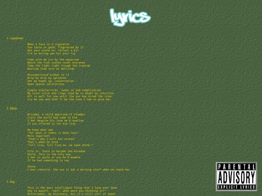 lyrics screenshot