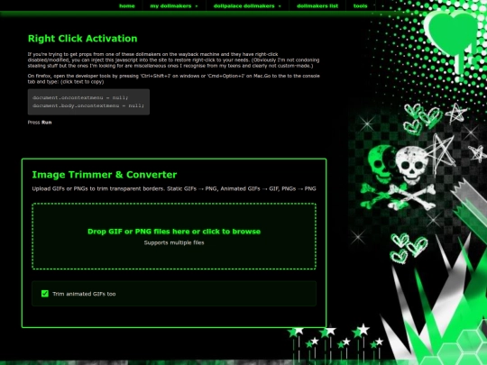 tools screenshot
