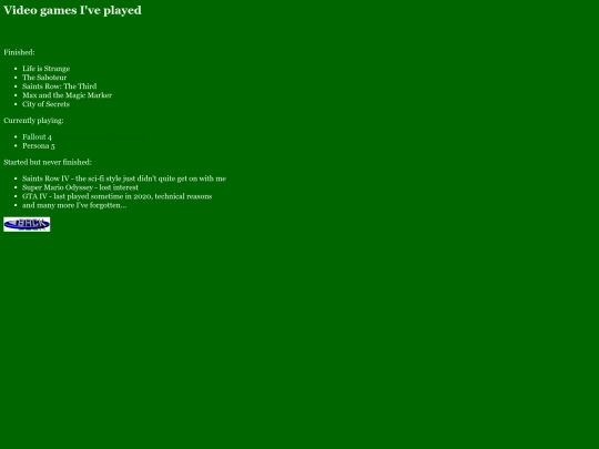 games screenshot