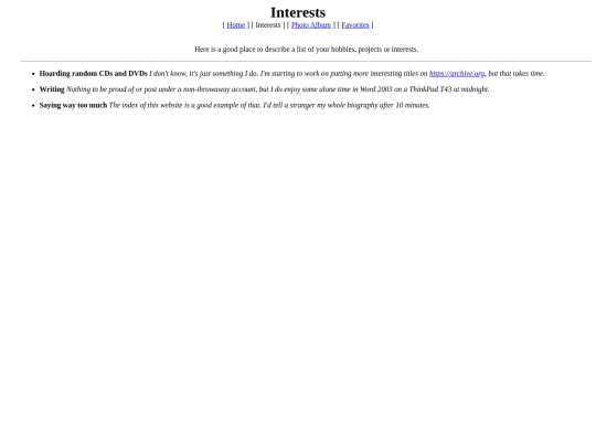 interest screenshot