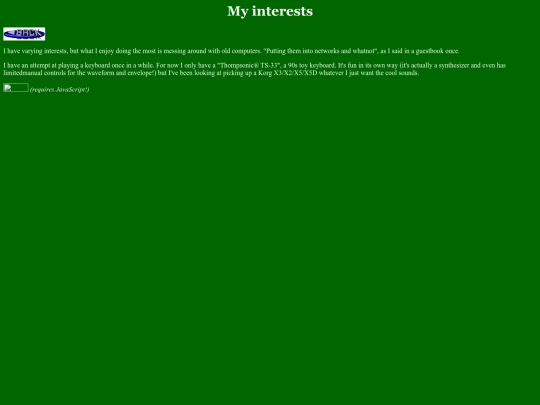 interests screenshot