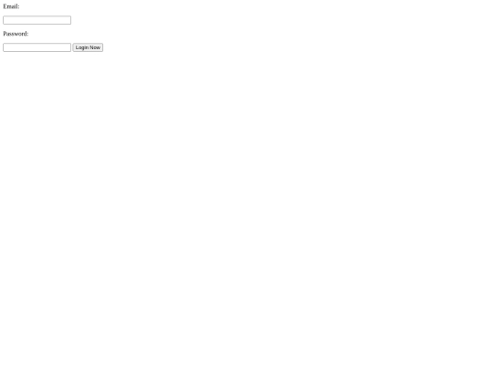 login screenshot