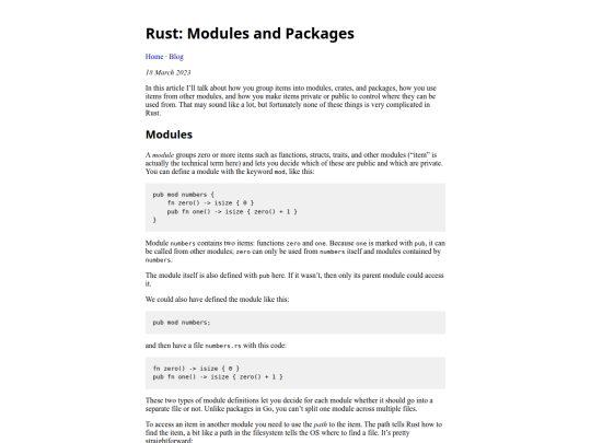blog/2023-03-18-rust-packages-and-modules screenshot