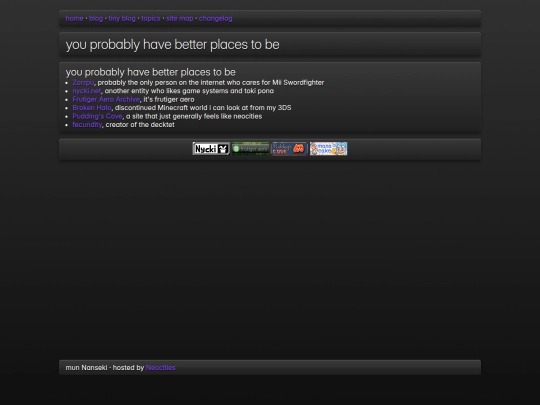 links screenshot