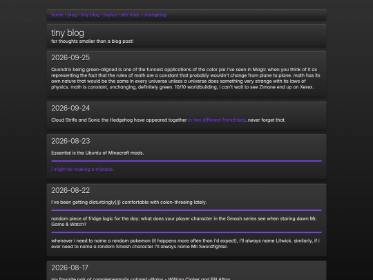 tiny-blog screenshot