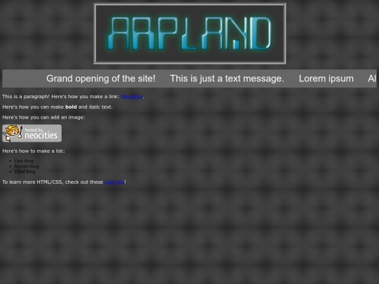 arpland/home screenshot