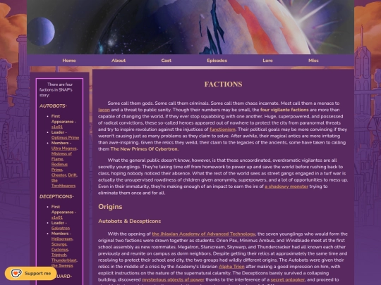 groups/factions screenshot
