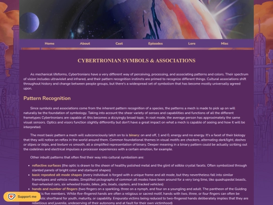 lore/culture/symbolism screenshot