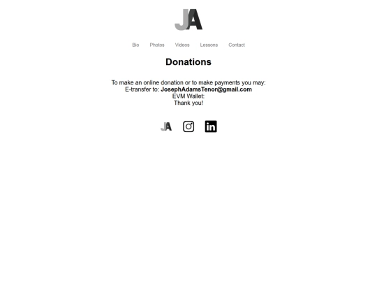 donations screenshot