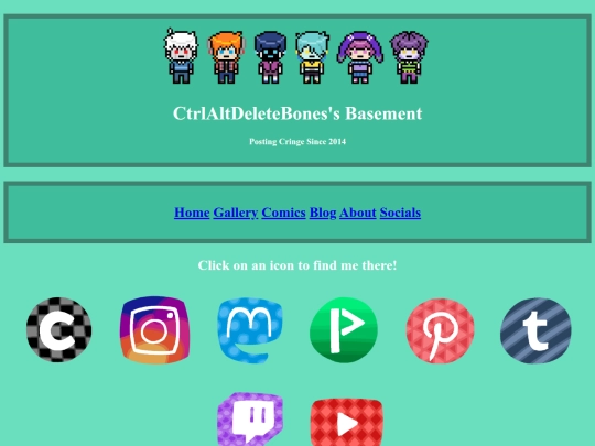 socials screenshot