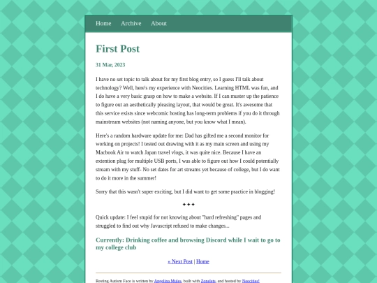 zonelet_starter_01_5/posts/2023-03-31-First-Post screenshot