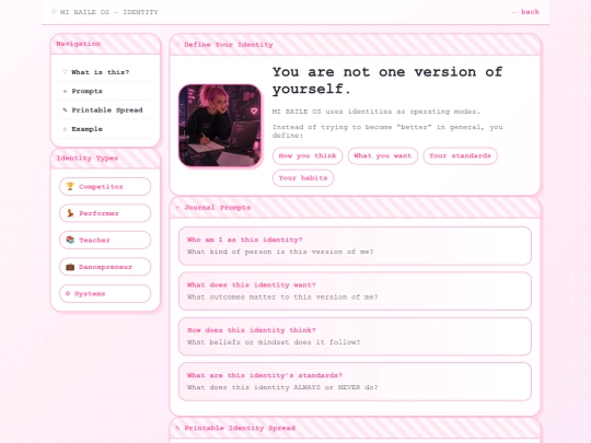 identities screenshot