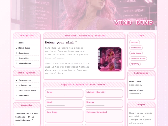 mind-dump screenshot